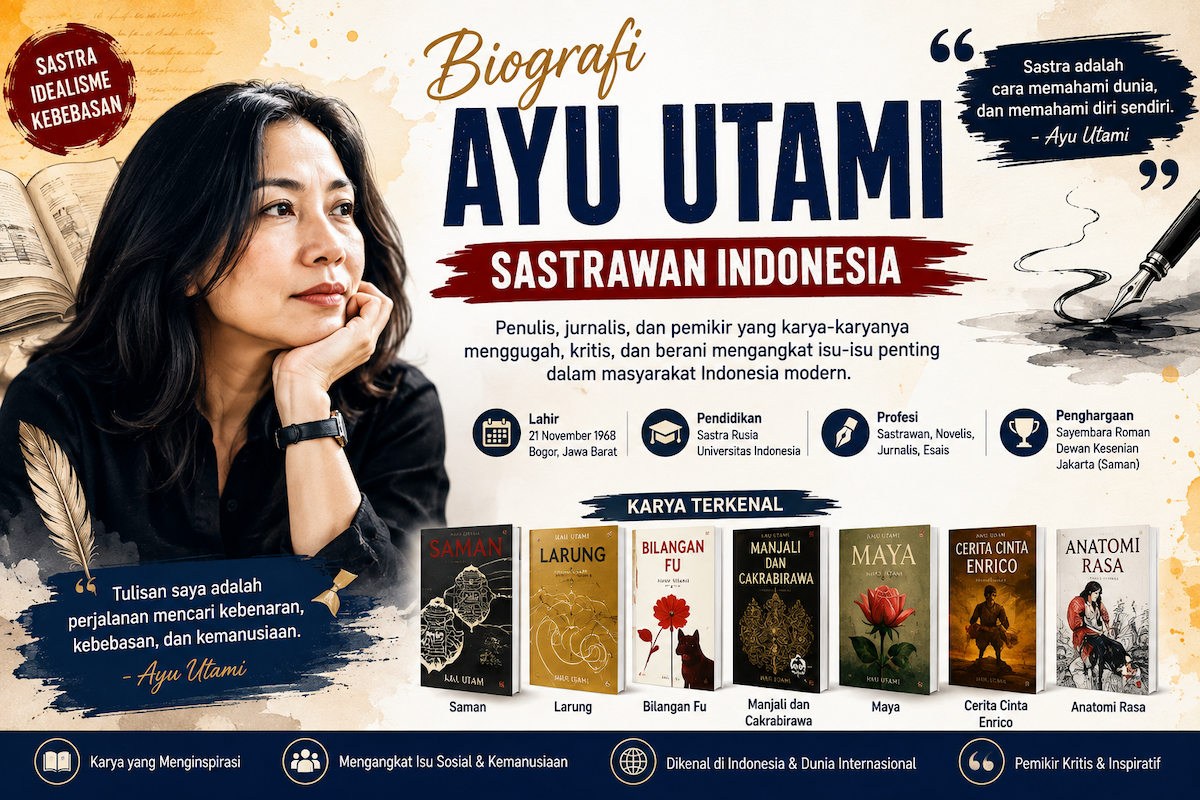 Biografi Ayu Utami Sastrawan Indonesia