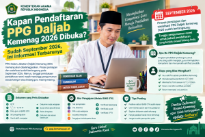 Kapan Pendaftaran PPG Daljab Kemenag 2026 Dibuka? Sudah September 2026, Ini Informasi Terbarunya